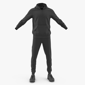 3D Work Out Outfit Black