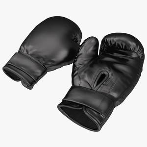 Boxing Gloves Black 3D model