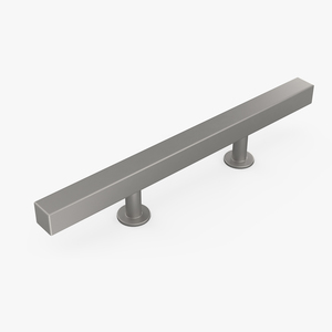 3D model Kitchen Cabinet Handle T-Bar Silver