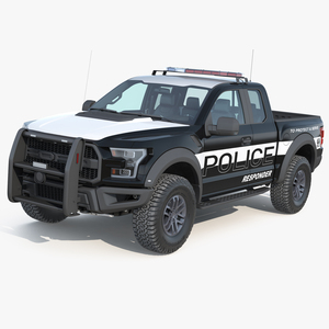 3D model Ford F150 Raptor Police Interceptor Unit