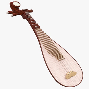 Traditional Chinese Pipa 3D model