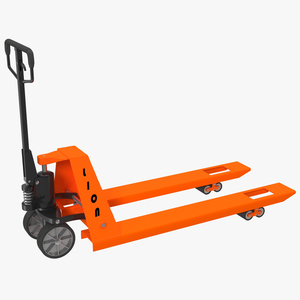 3D Pallet Jack Orange model