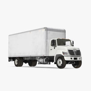 3D model Commercial Box Truck