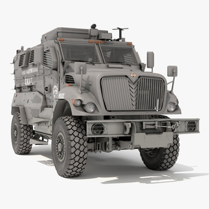 3D model SWAT Armored Vehicle Grey