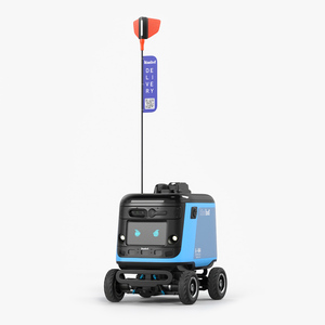 Delivery Robot Kiwibot Cyan 3D