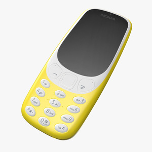 3D Nokia 3310 New Yellow