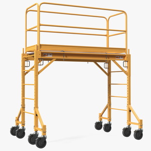 Multi Purpose Scaffold Yellow 3D model