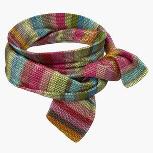 3D Colored Scarf model