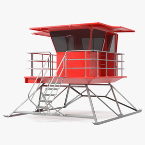 Red House Lifeguard 3D model