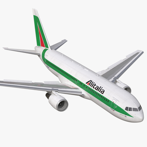 3D model Boeing 767 200 Alitalia Rigged