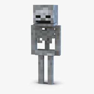 3D Minecraft Skeleton model