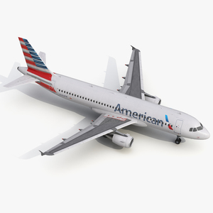 Airbus A320 American Airlines 3D model