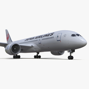 3D Boeing 787 Dreamliner Japan Airlines