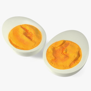 Hard Boiled Egg Halves 3D