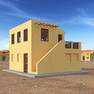 Cartoon Arabian Style House with Staircase 3D