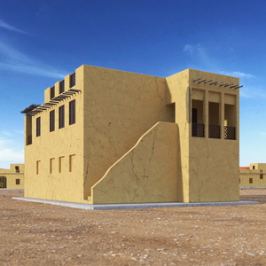 Large Arab House with Terrace 3D model