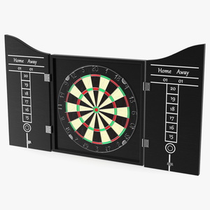 3D Dartboard Cabinet Set