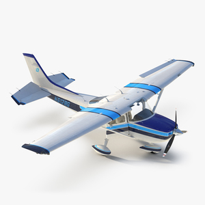 3D model Cessna 182 Skylane Rigged