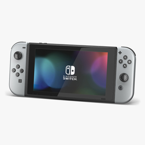 3D Nintendo Switch with Gray Joy Con model