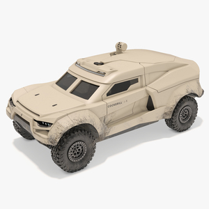 3D Cockerill I-X Armored Car Dirty