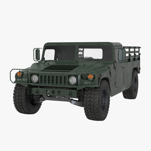 Cargo Troop Carrier HMMWV m1038 Green 3D