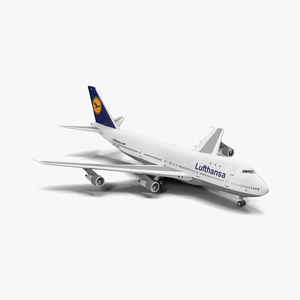 3D model Boeing 747 100B Lufthansa