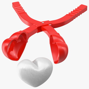 3D Heart Shaped Snowball Maker Tool with Snowball