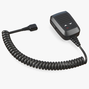 3D Marine Radio Fist Microphone model