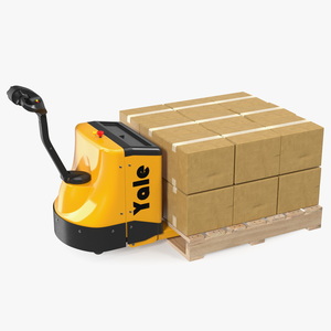 3D Electric Powered Pallet Jack model