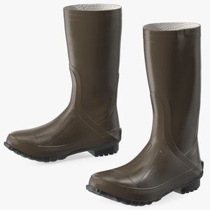 3D Waterproof Rubber Boots model