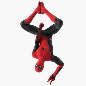 3D Spider Man Hanging Pose model