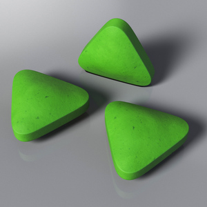 3D Triangle Pill model