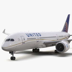 Boeing 787 3 Dreamliner United Airlines 3D model