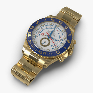 Rolex Yachtmaster II Oyster Gold 3D