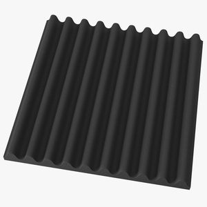 3D model Acoustic Foam Panel Black