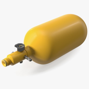 Compressed Air Paintball Tank 3D model