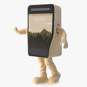 3D Cell IPhone Mascot Costume Golden Walking