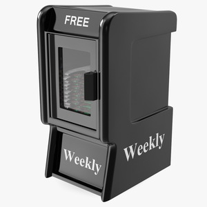 Free Weekly Newspaper Stand 3D