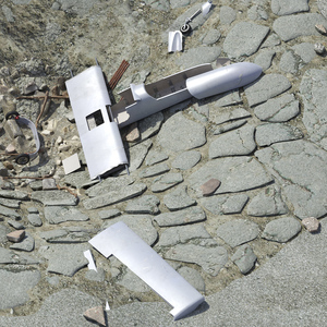 3D Crashed Drone in Cracked Ground