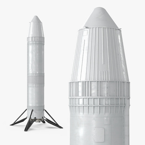 3D model Next Generation Space Rocket Standing Pose for 3D Print