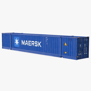 3D 53 Feet High Cube Dry Cargo Shipping Container