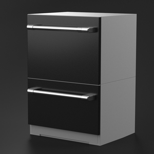 Double Drawer Dishwasher 3D model