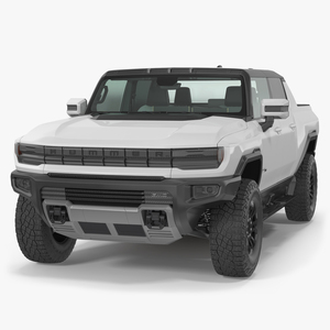 3D GMC Hummer EV PICKUP Lights Off