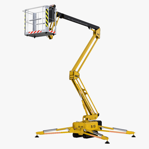 Articulated Boom Lift With Crawler Chassis 3D