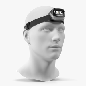 3D model Headlamp GearLight LED on Mannequin Head