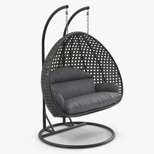 3D Outdoor Egg Chair Black model