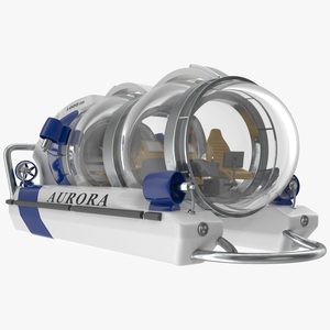 AURORA 6 Luxury Submarine Rigged 3D