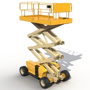 Engine Powered Scissor Lift Generic 2 3D