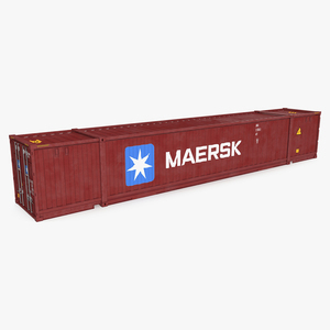 Shipping Container 53 Ft 3D model