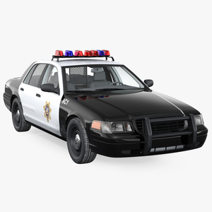 3D model Las Vegas Police Car Generic Rigged